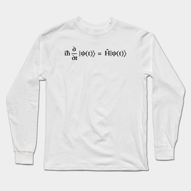 schrodinger equation solutions Long Sleeve T-Shirt by VizRad